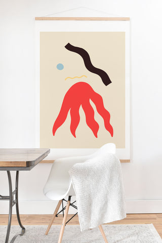 sandrapoliakov ABSTRACT PORTRAIT OF ANASTASIA Art Print And Hanger