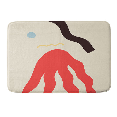 sandrapoliakov ABSTRACT PORTRAIT OF ANASTASIA Memory Foam Bath Mat