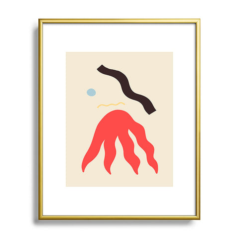 sandrapoliakov ABSTRACT PORTRAIT OF ANASTASIA Metal Framed Art Print