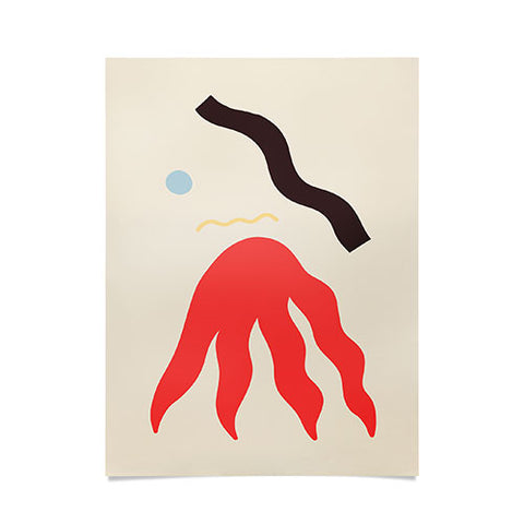 sandrapoliakov ABSTRACT PORTRAIT OF ANASTASIA Poster