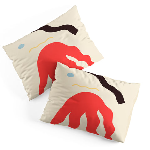 sandrapoliakov ABSTRACT PORTRAIT OF ANASTASIA Pillow Shams