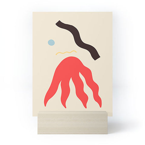 sandrapoliakov ABSTRACT PORTRAIT OF ANASTASIA Mini Art Print