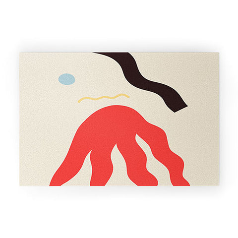 sandrapoliakov ABSTRACT PORTRAIT OF ANASTASIA Welcome Mat