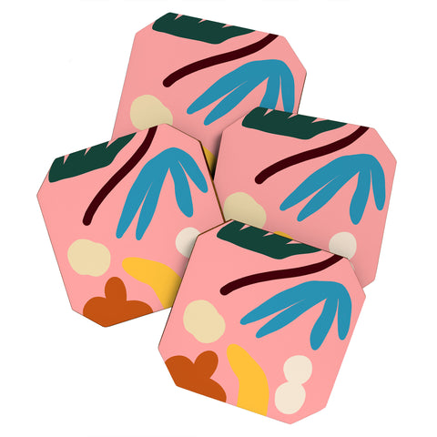 sandrapoliakov BIG FAMILY DINNER Coaster Set