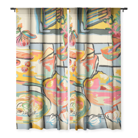 sandrapoliakov BREAD AND PASTA LOVE Sheer Non Repeat