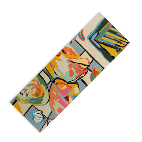 sandrapoliakov BREAD AND PASTA LOVE Yoga Mat