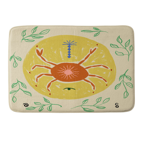 sandrapoliakov CANCER I Memory Foam Bath Mat