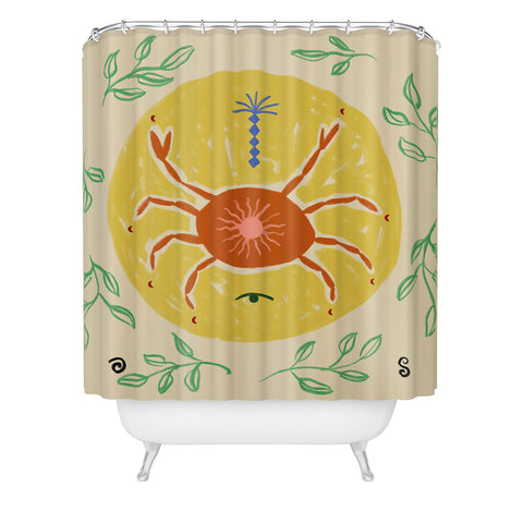 sandrapoliakov CANCER I Shower Curtain