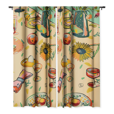 sandrapoliakov COCKTAILS IN THE GARDEN Blackout Non Repeat