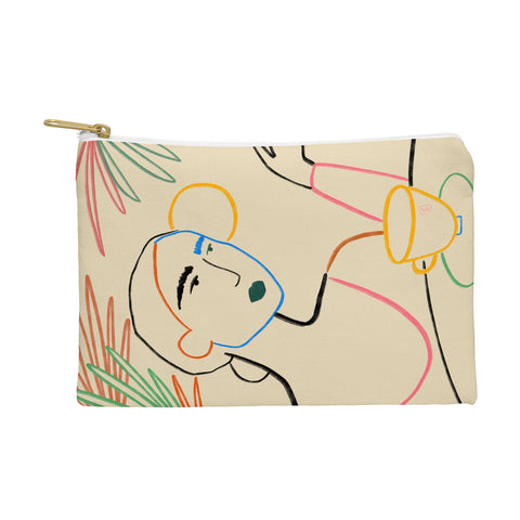 sandrapoliakov COFFEE IN THE GARDEN Pouch