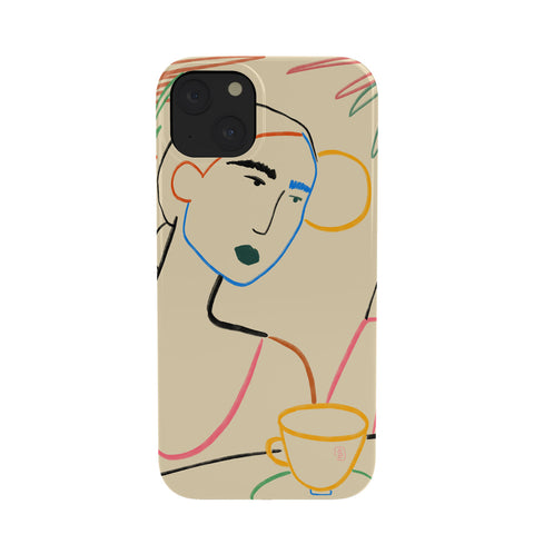 sandrapoliakov COFFEE IN THE GARDEN Phone Case