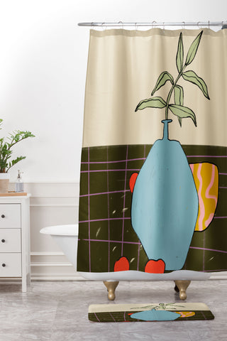 sandrapoliakov FALL STILL LIFE Shower Curtain And Mat