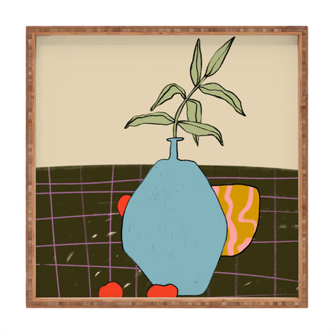 sandrapoliakov FALL STILL LIFE Square Tray