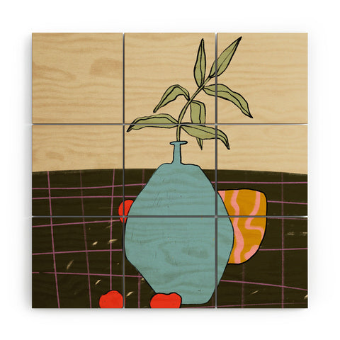 sandrapoliakov FALL STILL LIFE Wood Wall Mural