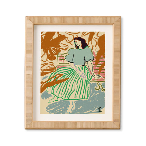 sandrapoliakov FIRST WARM DAY AFTER WINTER Framed Wall Art