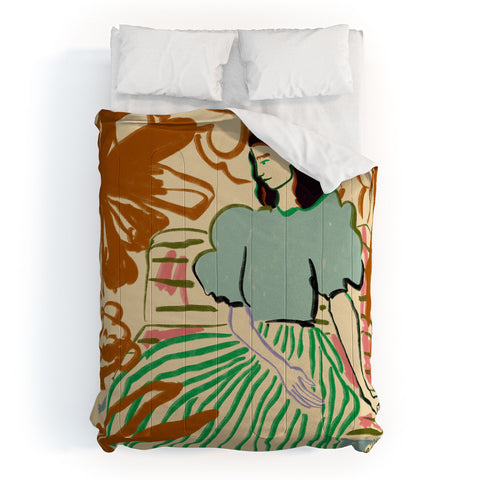 sandrapoliakov FIRST WARM DAY AFTER WINTER Comforter