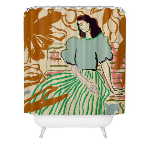 sandrapoliakov FIRST WARM DAY AFTER WINTER Shower Curtain