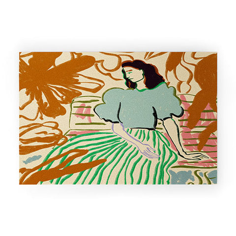 sandrapoliakov FIRST WARM DAY AFTER WINTER Welcome Mat