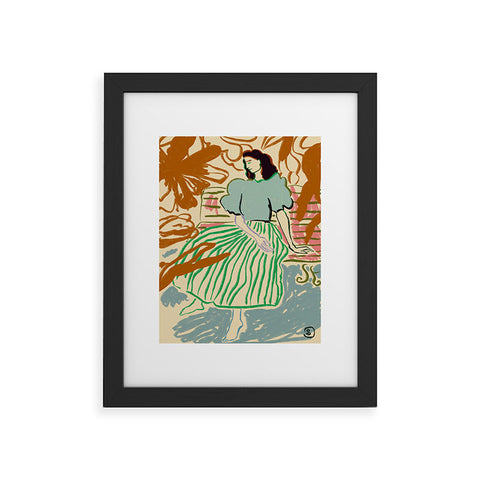 sandrapoliakov FIRST WARM DAY AFTER WINTER Framed Art Print