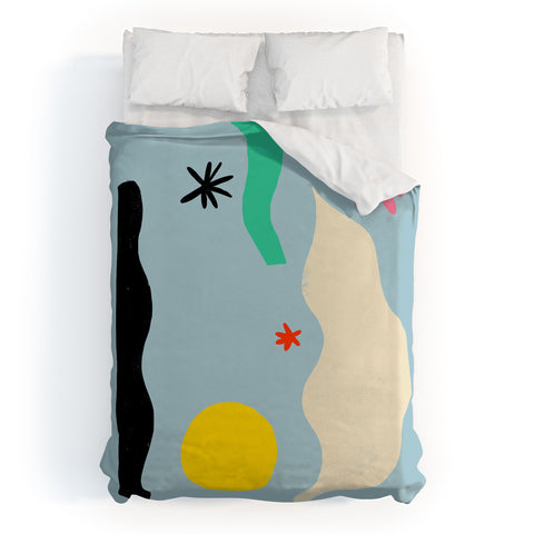 sandrapoliakov FLOWER EYES Duvet Cover