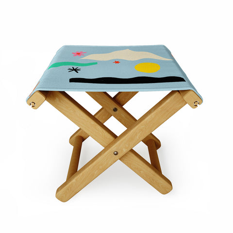 sandrapoliakov FLOWER EYES Folding Stool