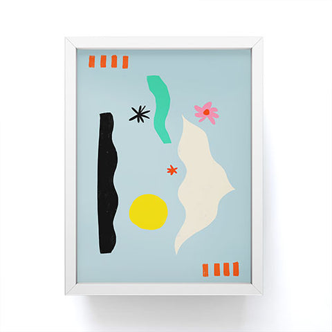 sandrapoliakov FLOWER EYES Framed Mini Art Print