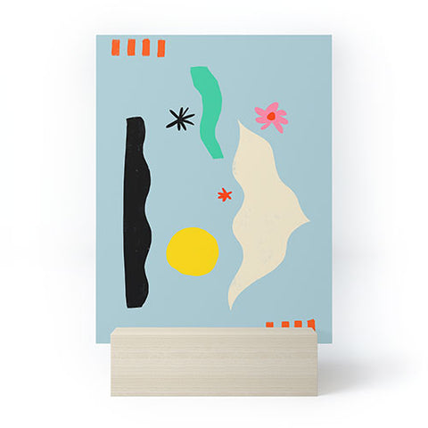 sandrapoliakov FLOWER EYES Mini Art Print