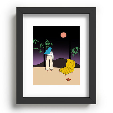 sandrapoliakov FULL MOON MOUNTAIN Recessed Framing Rectangle