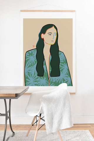 sandrapoliakov GIRL IN LOVE Art Print And Hanger