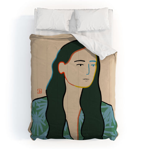 sandrapoliakov GIRL IN LOVE Comforter