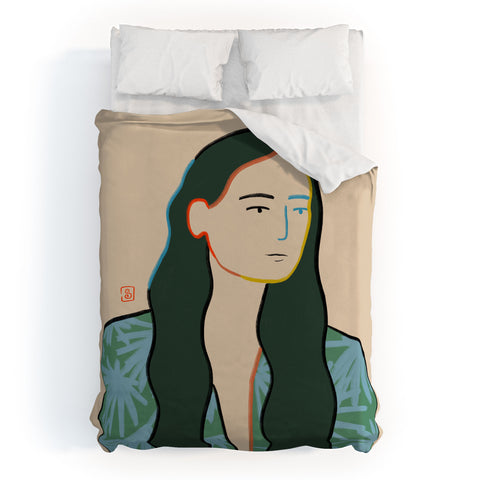sandrapoliakov GIRL IN LOVE Duvet Cover