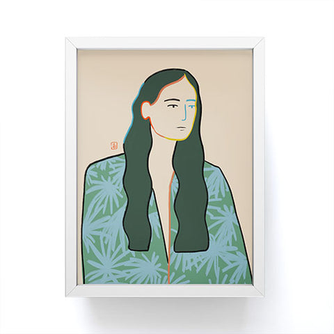 sandrapoliakov GIRL IN LOVE Framed Mini Art Print