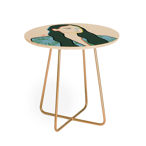 sandrapoliakov GIRL IN LOVE Round Side Table