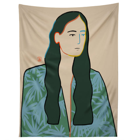 sandrapoliakov GIRL IN LOVE Tapestry