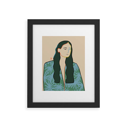 sandrapoliakov GIRL IN LOVE Framed Art Print