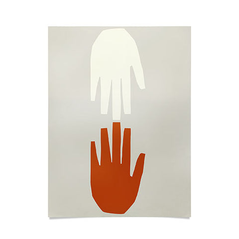 sandrapoliakov HOLDING HANDS Poster