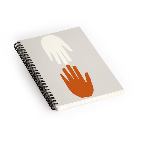 sandrapoliakov HOLDING HANDS Spiral Notebook