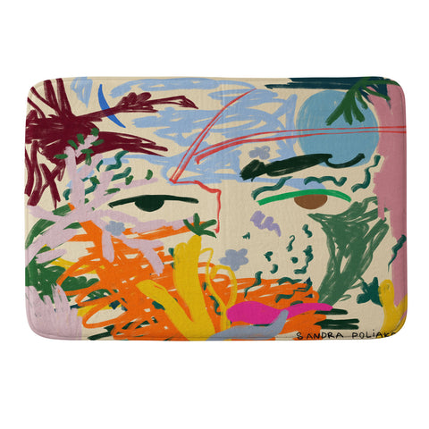 sandrapoliakov In Your Eyes Memory Foam Bath Mat