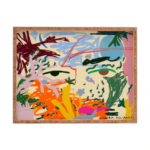 sandrapoliakov In Your Eyes Rectangular Tray