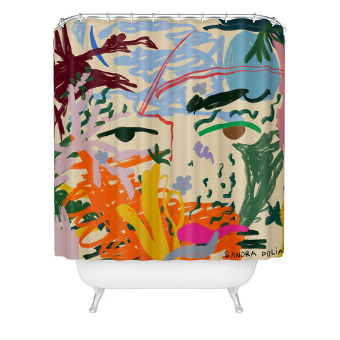 sandrapoliakov In Your Eyes Shower Curtain