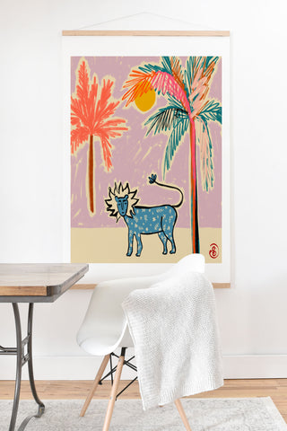 sandrapoliakov LEO I Art Print And Hanger