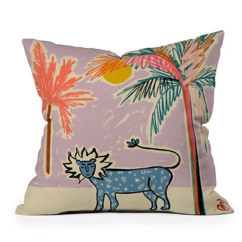 sandrapoliakov LEO I Throw Pillow