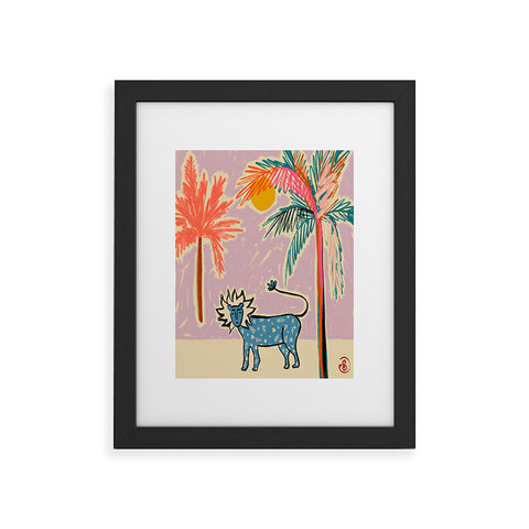 sandrapoliakov LEO I Framed Art Print