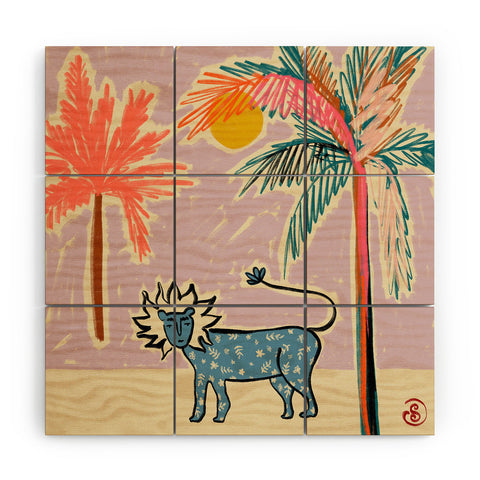 sandrapoliakov LEO I Wood Wall Mural