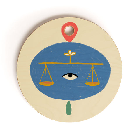 sandrapoliakov LIBRA I Cutting Board Round