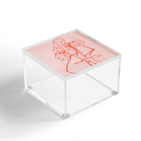 sandrapoliakov MIRROR SELFIE PINK Acrylic Box