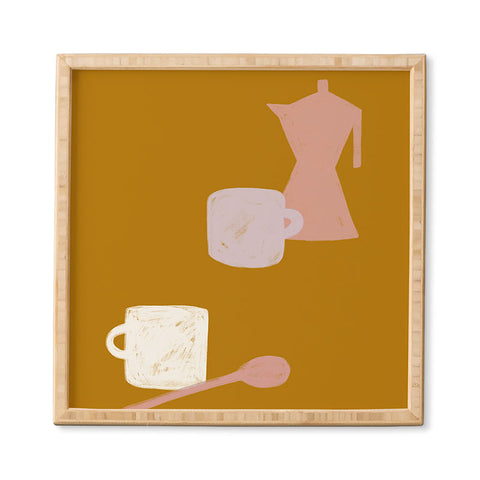sandrapoliakov MORNING COFFEE I Framed Wall Art