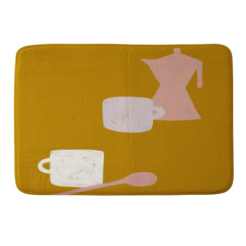 sandrapoliakov MORNING COFFEE I Memory Foam Bath Mat