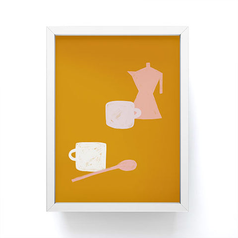 sandrapoliakov MORNING COFFEE I Framed Mini Art Print