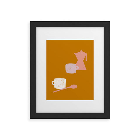 sandrapoliakov MORNING COFFEE I Framed Art Print